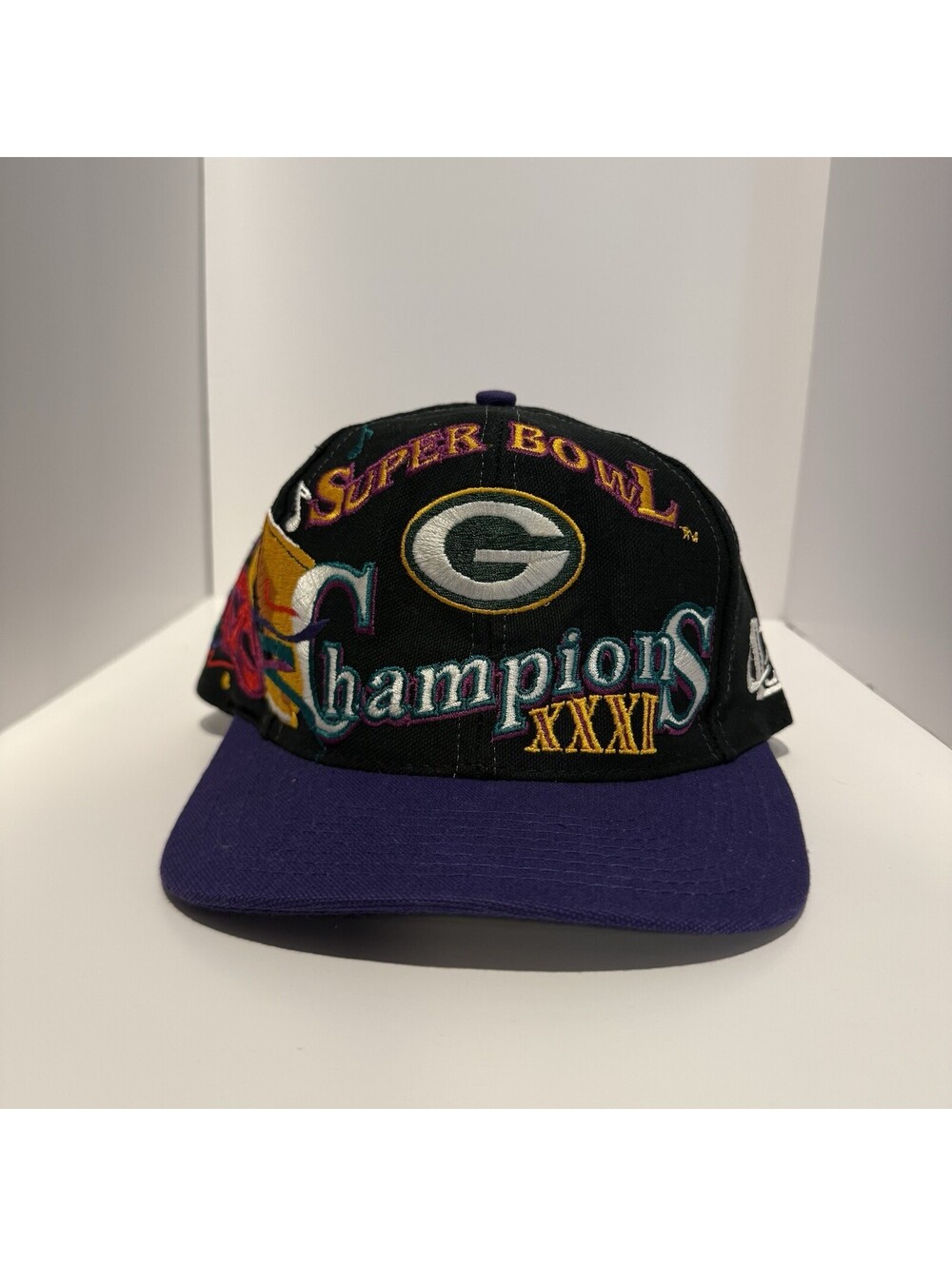 Vintage 90s Green Bay Packers Snapback One Size Logo Athletic Men’s